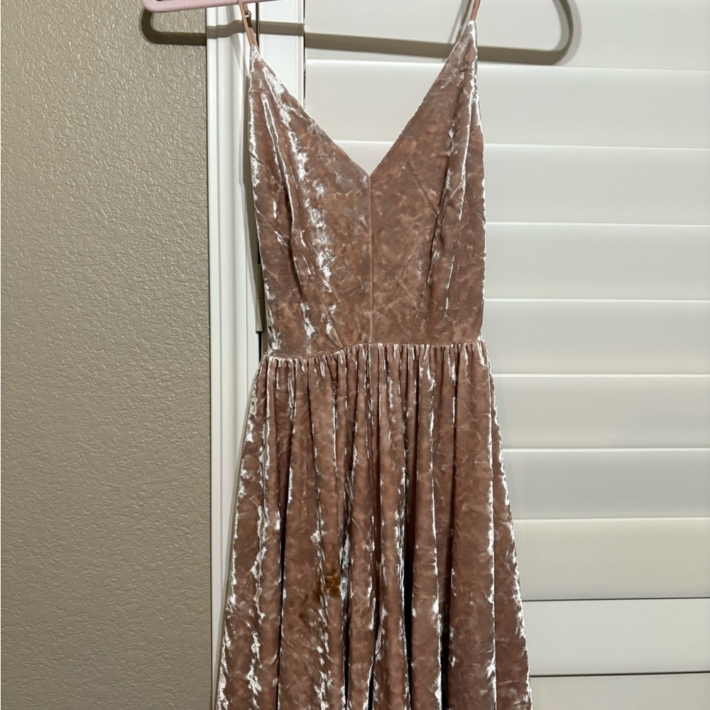 Velvet Spaghetti Strap Romper